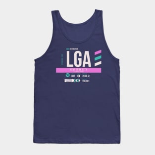 New York (LGA) Airport Code Baggage Tag D Tank Top